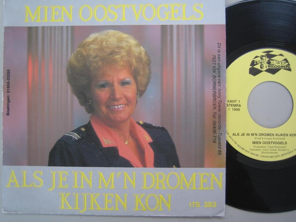 Mien Oostvogels - Als je in m'n dromen kijken kon_, Ophalen of Verzenden, Gebruikt, 7 inch, Levenslied of Smartlap