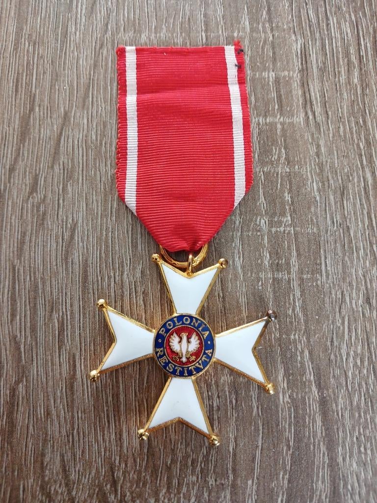 Poolse medaille Polonia Restituta 1944, Ophalen of Verzenden, Landmacht, Overige gebieden, Lintje, Medaille of Wings