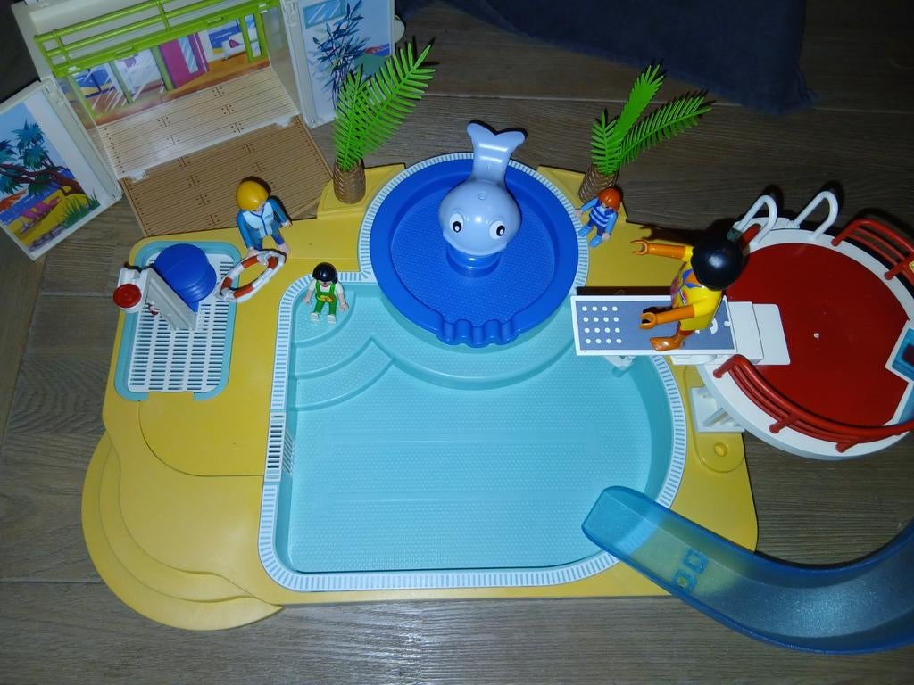 Playmobil summerfun 5433 zwembad, glijbaan, duikplatform, Kinderen en Baby's, Speelgoed | Playmobil, Ophalen of Verzenden, Zo goed als nieuw