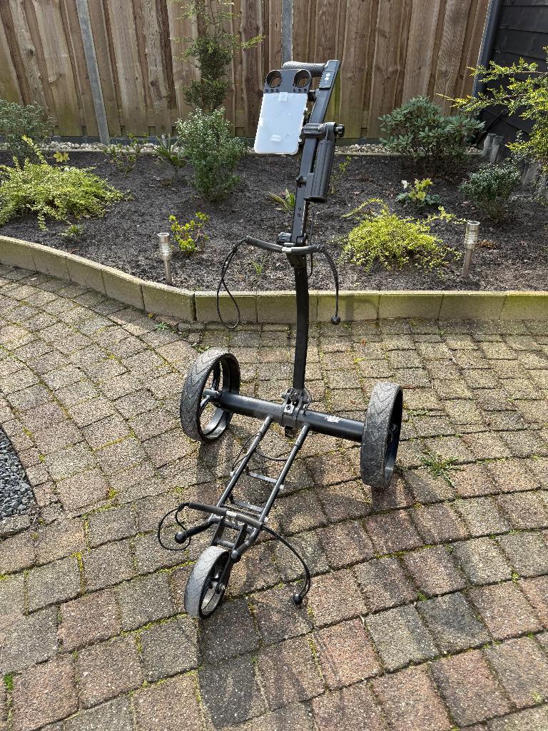GOLFTROLLEY ELEKTRISCH AFSTAND BEDIEND, Sport en Fitness, Golf, Ophalen, Gebruikt, Golfkar, Overige merken