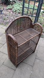 Vintage wilgen houten ophang boog kast, Ophalen