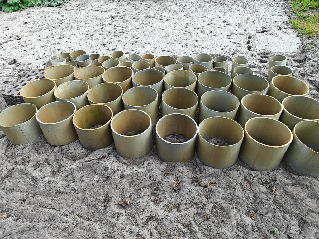 Pvc buizen moestuin gratis, Ophalen, Kunststof, Gebruikt, Rond
