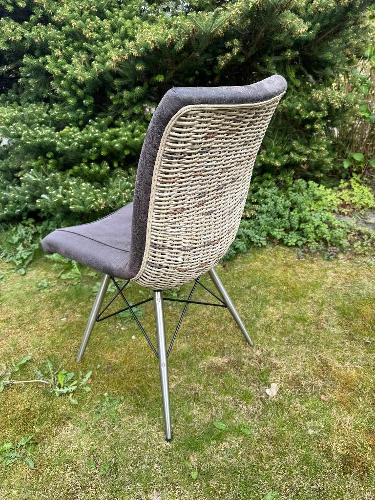 eetkamerstoelen 6 stuks, Huis en Inrichting, Ophalen, Gebruikt, Bruin, Stof