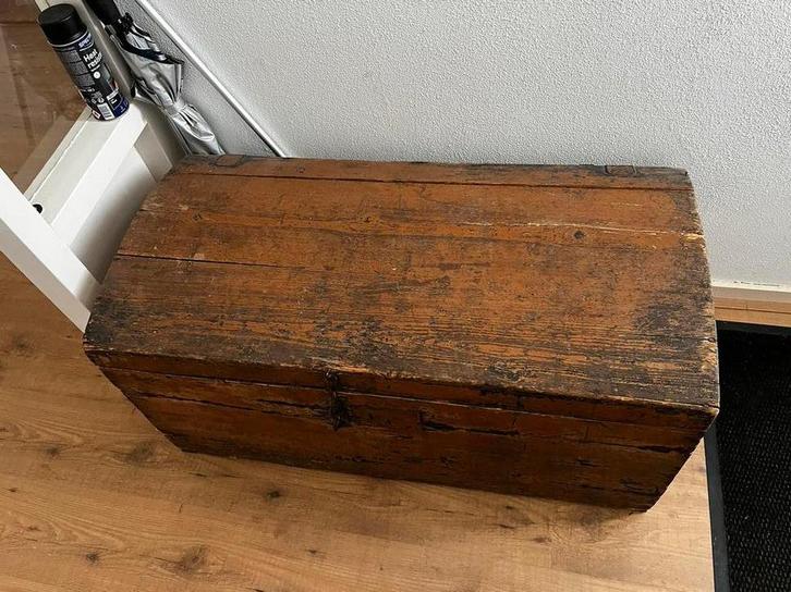 Antieke boeken of deken kist. 95 h x48 dx 46 h, Huis en Inrichting, Woonaccessoires | Kisten, Gebruikt, 50 tot 75 cm, Minder dan 50 cm