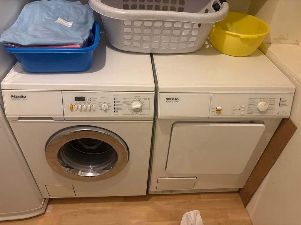 Miele Novotronic W918 wasmachine, Gebruikt, Ophalen of Verzenden, Voorlader, 85 tot 90 cm