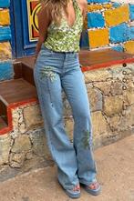 Loavies x Guusje Jeans met pailletten - Maat M, Kleding | Dames, Spijkerbroeken en Jeans, Ophalen of Verzenden, Zo goed als nieuw