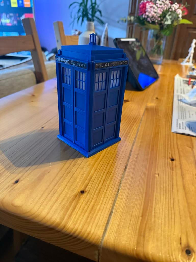 Doctor Who Tardis, Ophalen of Verzenden, Gebruikt, Tv, Beeldje, Replica of Model