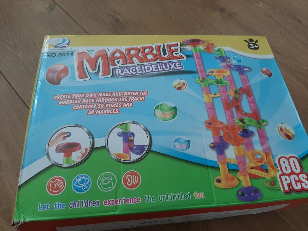 Knikkerbaan incl knikkers, Ophalen of Verzenden, Gebruikt