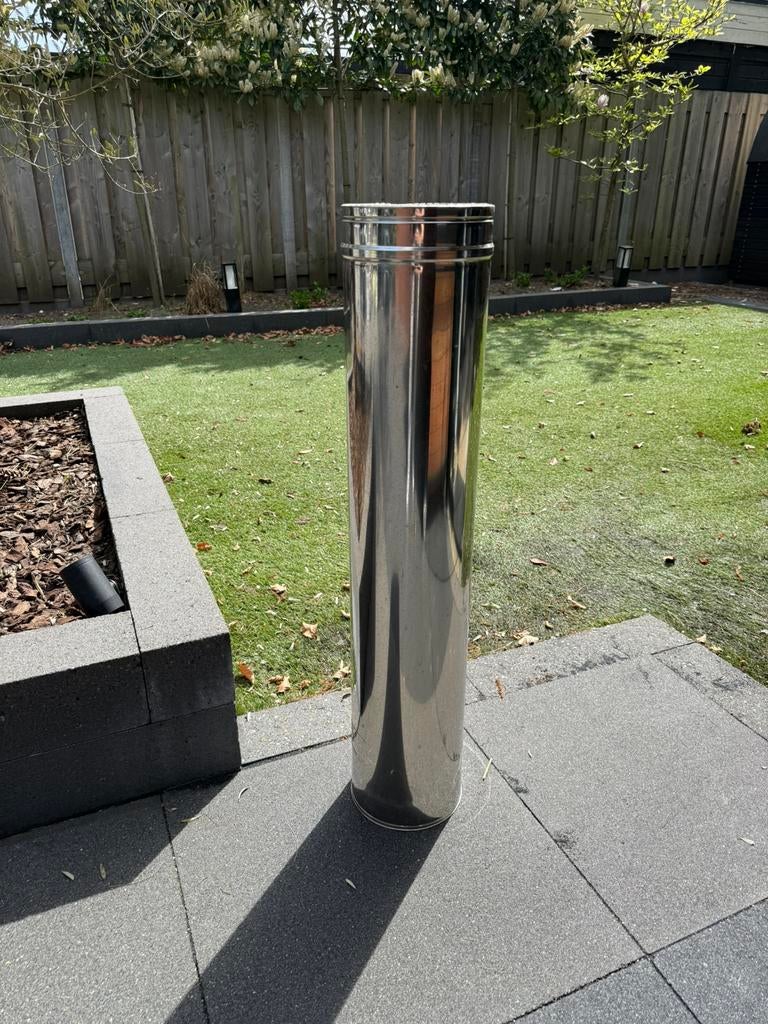 Rookkanaal dubbelwandig 200 mm, Huis en Inrichting, Kachels, Ophalen, Zo goed als nieuw, Hout, Houtkachel