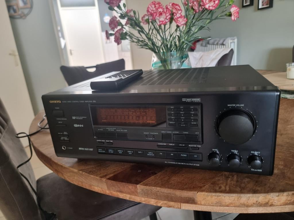 Onkyo TX-SV535 met afstandsbediening, Ophalen of Verzenden, 120 watt of meer, Onkyo