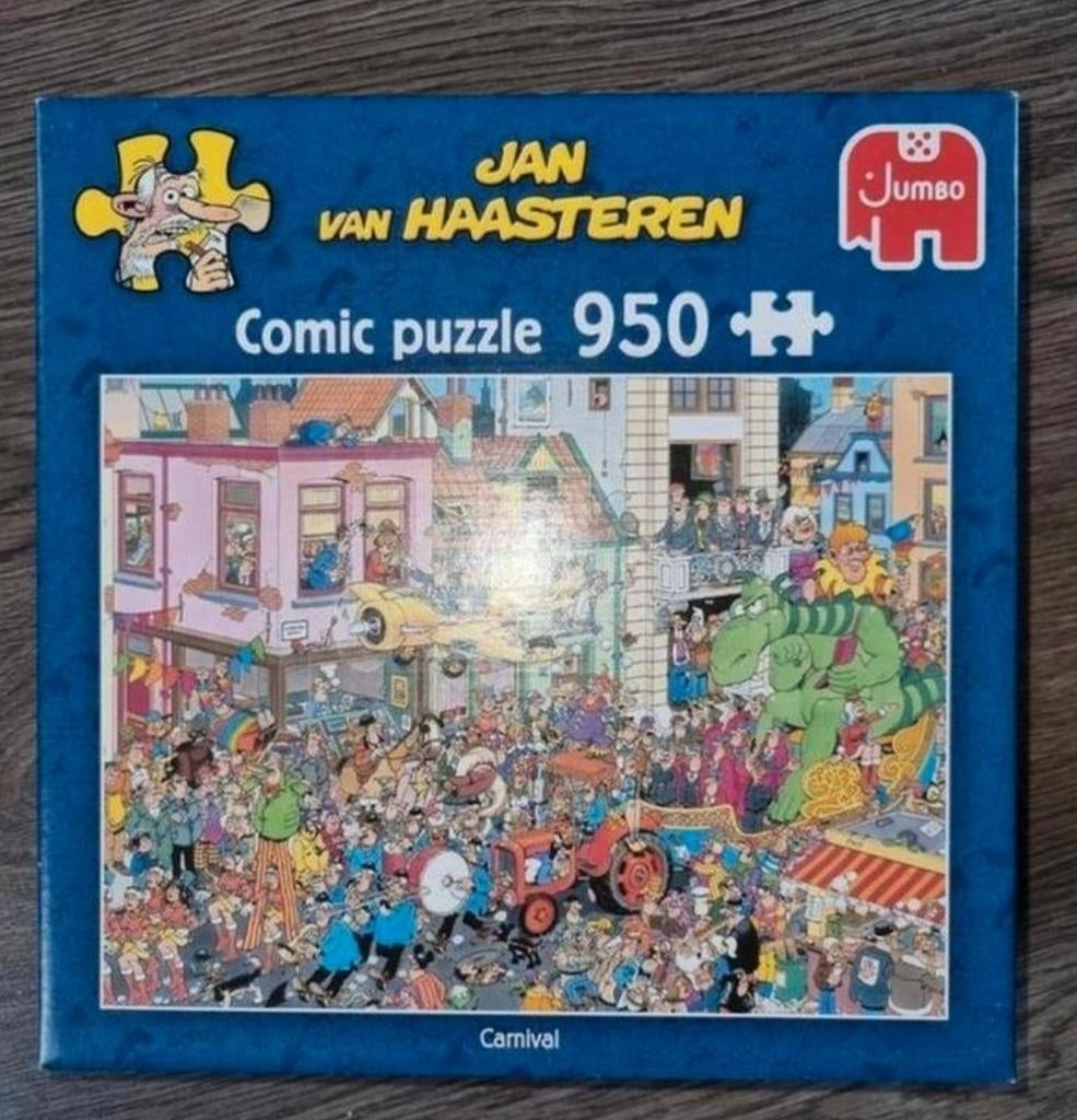 Jan van Haasteren Carnaval 950stk., Ophalen of Verzenden, 500 t/m 1500 stukjes, Zo goed als nieuw