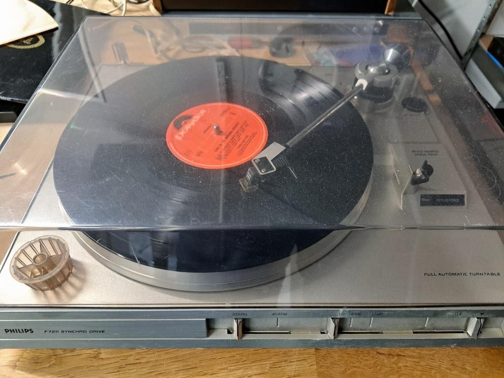 Philips F7211 Volautomatische Platenspeler, Audio, Tv en Foto, Platenspelers, Ophalen, Philips, Gebruikt, Automatisch