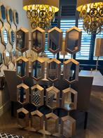 Eric kuster honingraat spiegel, Ophalen of Verzenden, Nieuw, Rechthoekig, Minder dan 100 cm