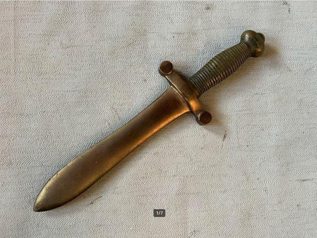 Koperen of bronzen sierdolk naar Mle 1831, Ophalen of Verzenden, Landmacht, Overige gebieden, Kunstobject