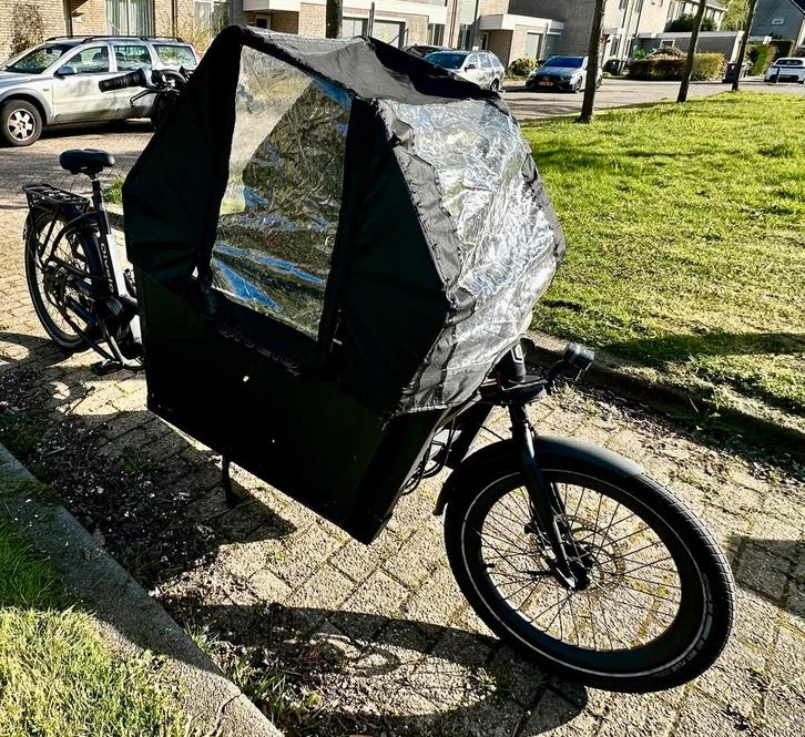 Qivelo Electrische Bakfiets, Fietsen en Brommers, Fietsen | Bakfietsen, Gebruikt, 4 kinderen of meer, Elektrisch, Ophalen