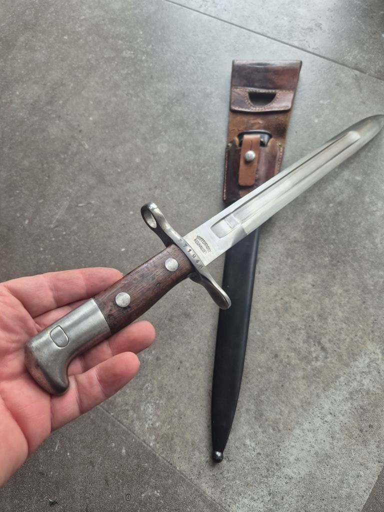 Prachtige   Schmidt Rubin bajonet.., Ophalen of Verzenden, Landmacht, Overige gebieden, Mes of Dolk