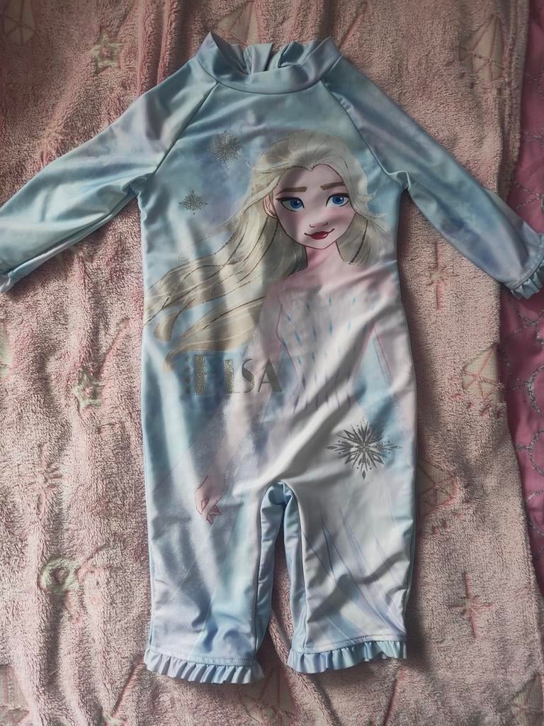 Elsa Frozen zwempak maat 104-110 (4-5jaar), Meisje, Badpak, Overige maten, Ophalen of Verzenden