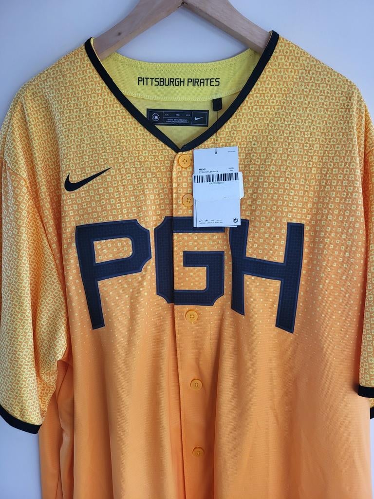 Origineel Nike Pittsburgh Pirates Honkbalshirt, Geel, Overige typen, Nike, Nieuw