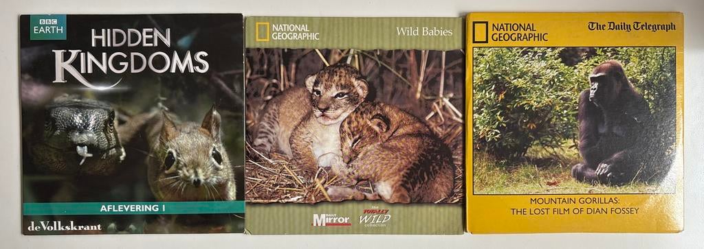 Natuurdocumentaires DVD Boxset: Hidden Kingdoms, Wild Babies, Gebruikt, Alle leeftijden, Boxset, Natuur