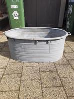 Zinken teil teilen zink bloembak tuindecoratie bak bad kuip, Ophalen, Gebruikt, Metaal, 30 tot 60 cm