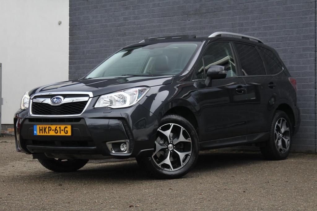 Subaru FORESTER 2.0 XT Sport Executive 240pk, Leder Panorama, Auto's, Subaru, Automaat, Zwart, 4 cilinders, 2000 kg
