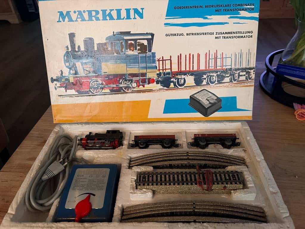 Märklin Goederentrein Startset met Transformator, Wisselstroom, Ophalen of Verzenden, Analoog, Märklin