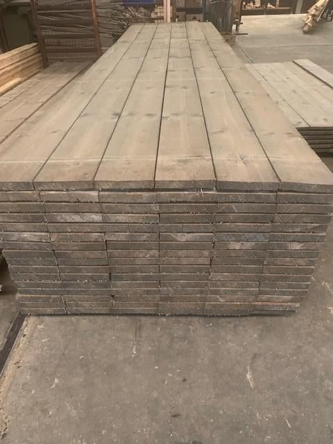 VLONDERPLANKEN GRIJS BEHANDELD 3X19 CM € 4,99 P/M, Ophalen, Nieuw, Hout