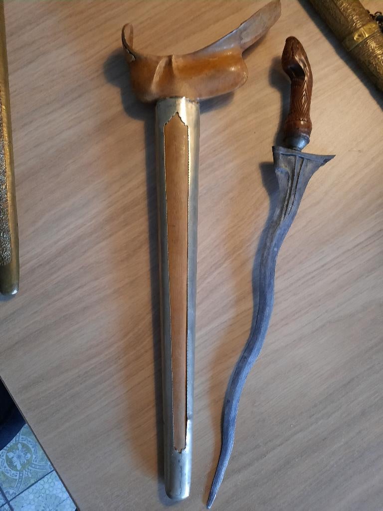 Indonesisch kris zwaard, Ophalen of Verzenden, Overige soorten, Overige gebieden, Zwaard of Sabel