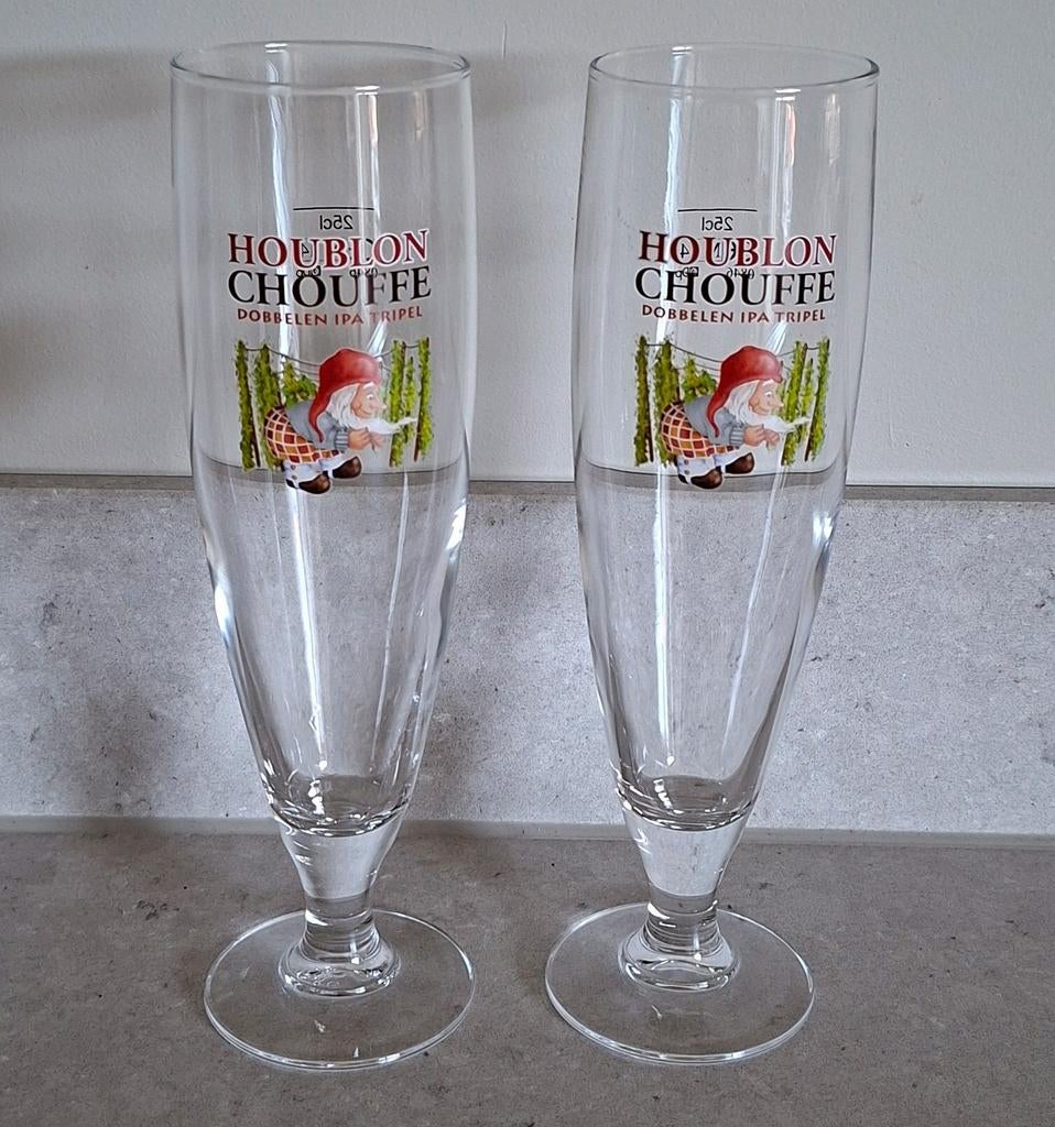 La Chouffe Houblon Chouffe glazen, Ophalen of Verzenden, Zo goed als nieuw, Overige typen, Overige merken