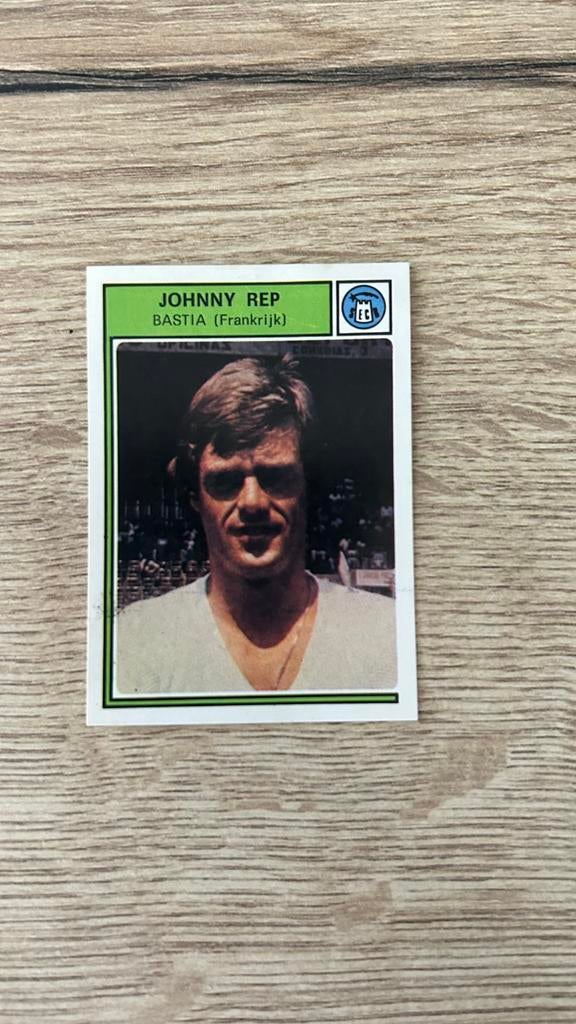 Panini Voetbal 78 Johnny Rep plaatje, Ophalen of Verzenden, Zo goed als nieuw, Sticker