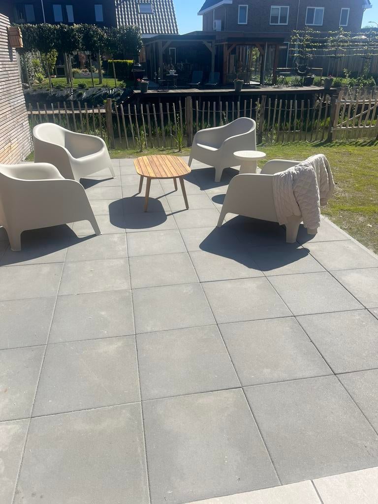 Beton tegel 50x50 grijs, Tuin en Terras, Tegels en Klinkers, Ophalen, Nieuw, 10 m² of meer, Beton