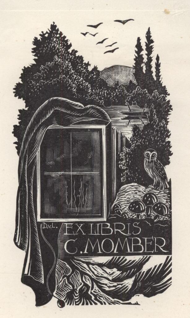 0286 Ex Libris Nederland : Dirk Govert van Luijn, 1946, Antiek en Kunst, Kunst | Etsen en Gravures, Verzenden