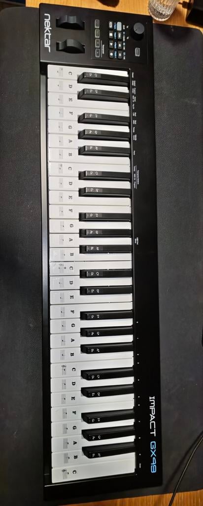 Nektar Impact GX49 MIDI Keyboard Controller - Met Sus Pedal, Midi-aansluiting, Ophalen of Verzenden, Zo goed als nieuw, 49 toetsen