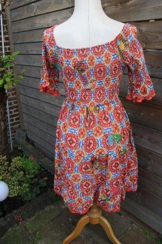 Jurk rood/ kleur Antica Sartoria 1mt (M) OPRUIMING Vaste pr, Kleding | Dames, Maat 38/40 (M), Verzenden, Antica Sartoria, Gedragen