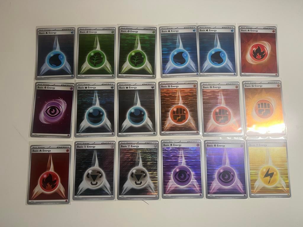 Energy kaarten Holo/Cosmos, Ophalen of Verzenden, Zo goed als nieuw, Meerdere kaarten, Foil