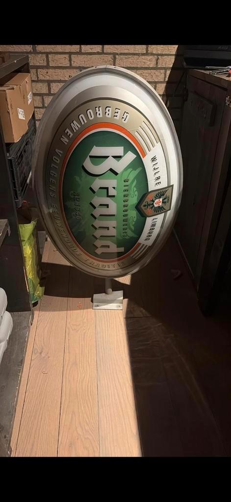 Brandbier gevel lamp - Brouwerij Brand reclamebord, Verzamelen, Biermerken, Gebruikt, Ophalen of Verzenden