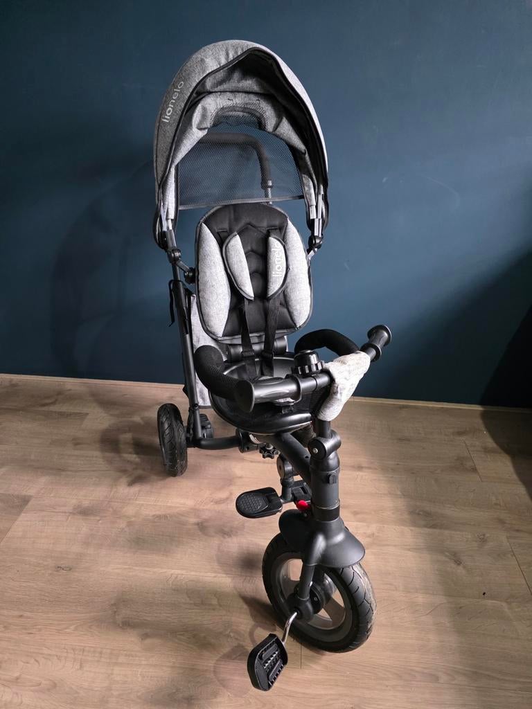 Driewieler met duwstang (2 KEER GEBRUIKT), Ophalen, Zo goed als nieuw, Zonnekap