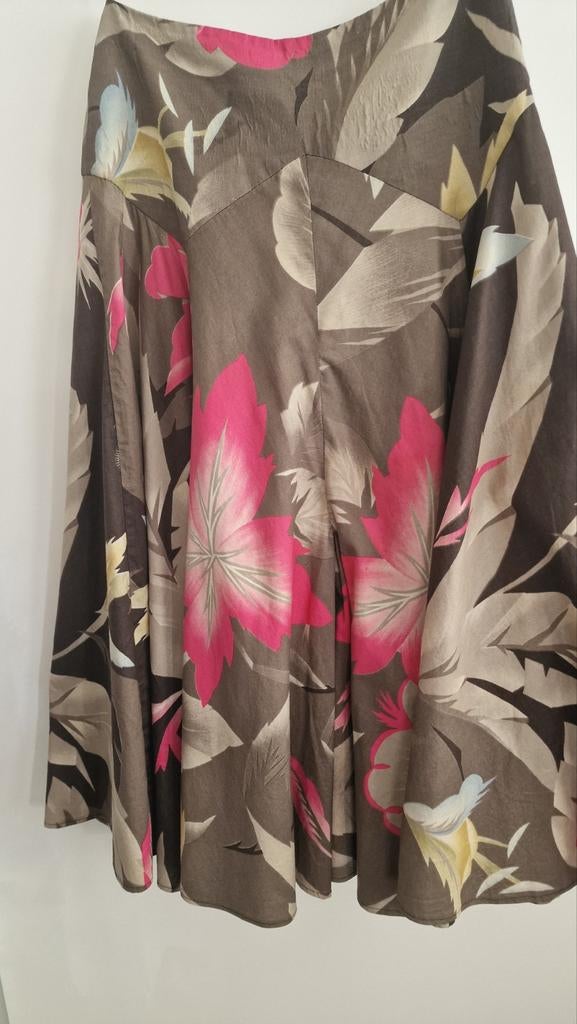 Katoenen rok van Frank Govers, kleurrijke rok zie foto's wat, Ophalen of Verzenden, Zo goed als nieuw, Maat 38/40 (M), Onder de knie