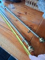 Koperen gordijnroedes., Antiek en Kunst, Ophalen of Verzenden, Koper