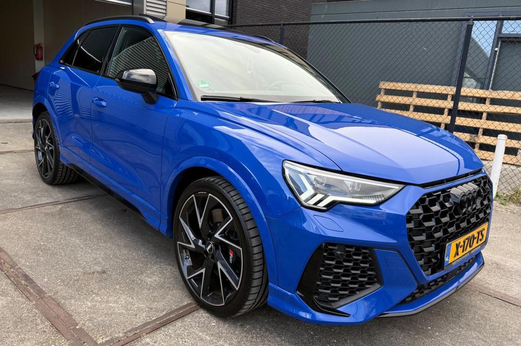Audi Q3 TFSI RS / BOMVOL / RIJKLAAR, Auto's, Audi, Gebruikt, Euro 6, Blauw, Bedrijf