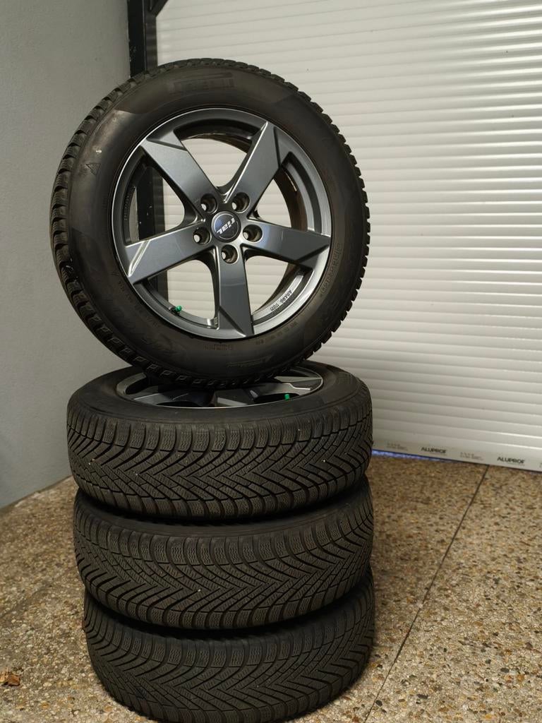 17” Rial lm velgen + winterbanden (5x114.3) Renault / Nissan, Ophalen, Gebruikt, Renault