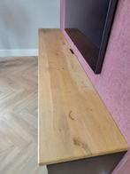 Massief eikenhouten blad voor tv meubel, Ophalen, Gebruikt, 25 tot 50 cm, Minder dan 100 cm