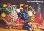 Beterschap - Fruitmand met noten en karaf sap - nieuw, Verzenden, 1980 tot heden, Ongelopen, Overige thema's