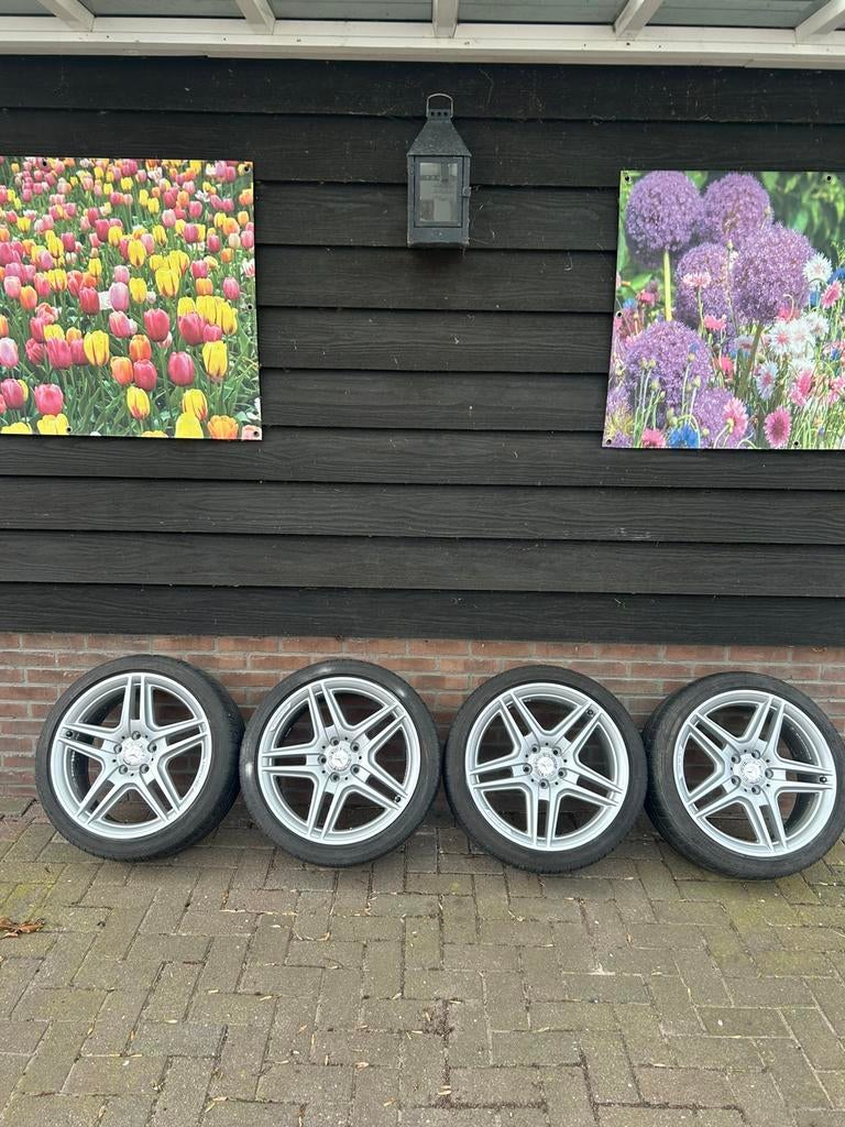 5x112 18 inch Mercedes AMG velgen breedset, Auto-onderdelen, Banden en Velgen, Ophalen, 18 inch, Gebruikt, Banden en Velgen