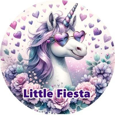 L1351 icing frosting eenhoorn 16cm eetbare taart print top, Hobby en Vrije tijd, Taarten en Cupcakes maken, Nieuw, Versiering