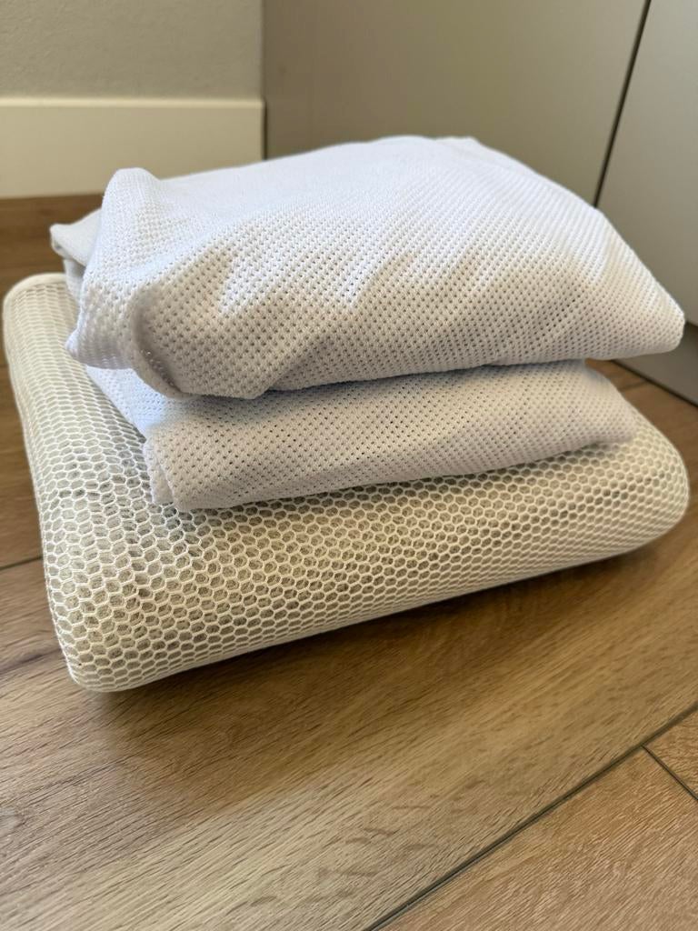 Aerosleep topper + 2 hoeslakens 120x60, Kinderen en Baby's, Kinderkamer | Beddengoed, Jongetje of Meisje, Wit, Overige typen, Ophalen of Verzenden