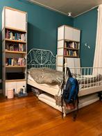 Ikea Leirvik bedframe 140 x 200, Ophalen, Wit, 140 cm, Zo goed als nieuw