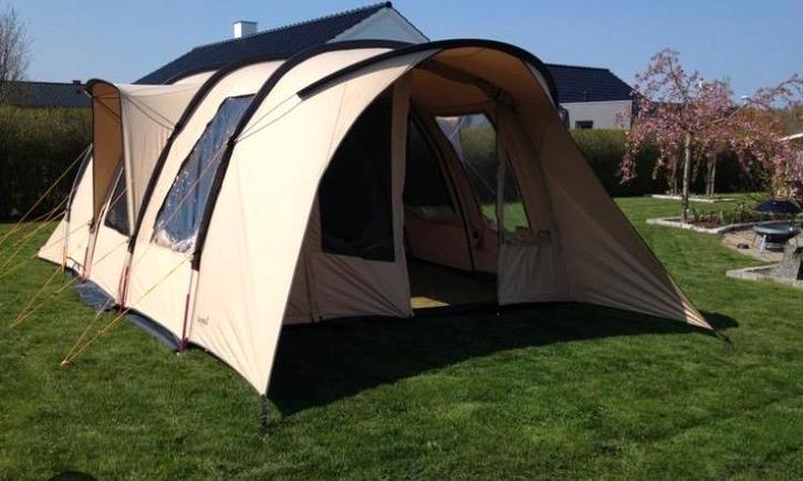 Ruime familietent Eureka! The grand BTC, Caravans en Kamperen, Tenten, tot en met 5, Gebruikt, Ophalen