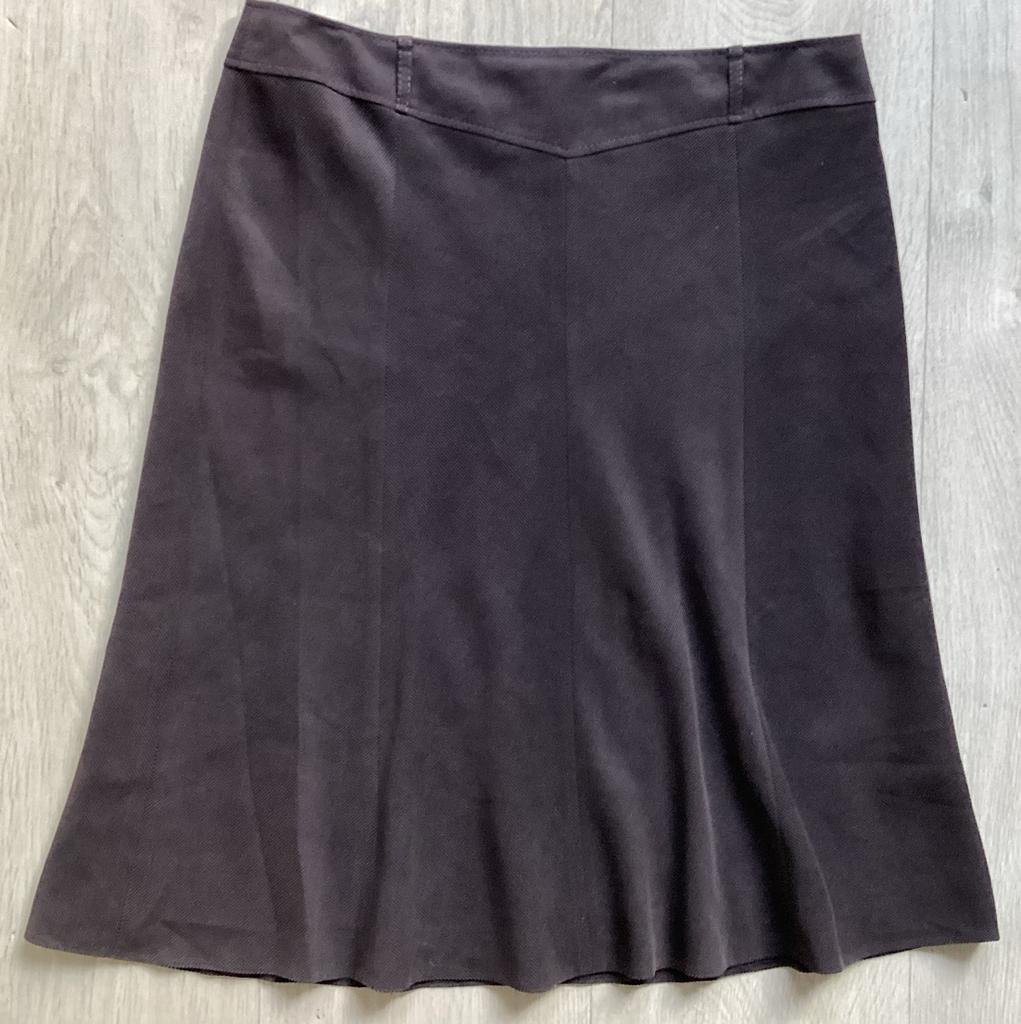 Donkerbruine rok maat 46 Gerry Weber, Kleding | Dames, Grote Maten, Bruin, Rok, Ophalen of Verzenden, Zo goed als nieuw