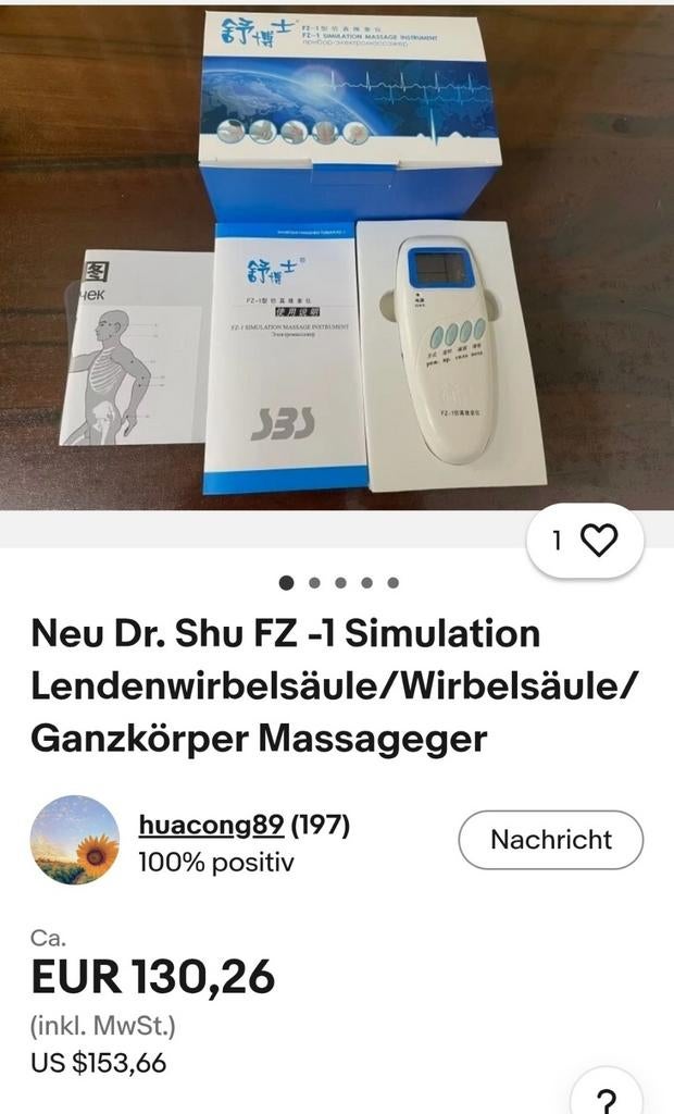 Nieuw Massageapparaat FZ-1 Simulation Massage Instrument, Ophalen of Verzenden, Nieuw, Apparaat
